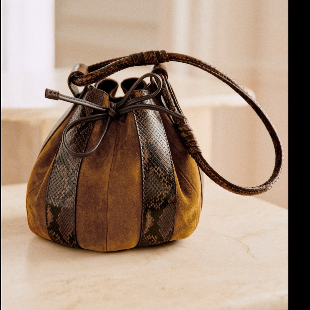 Sezane leather bag NWT - Picture 2 of 5